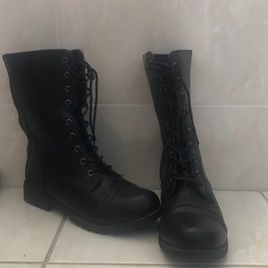 Woman’s combat boots